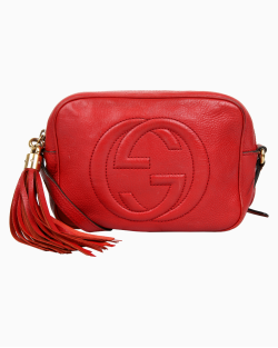 Bolsa Gucci Soho Disco Vermelha
