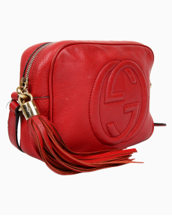 Bolsa Gucci Soho Disco Vermelha