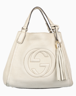 Bolsa Gucci Soho Satchel Pequena Off White
