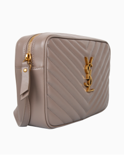 Bolsa Saint Laurent Lou Camera Matelassê Bege