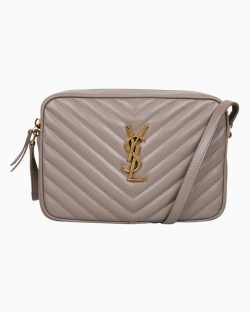 Bolsa Saint Laurent Lou Camera Matelassê Bege