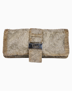 Clutch Dior Vintage Missangas Douradas