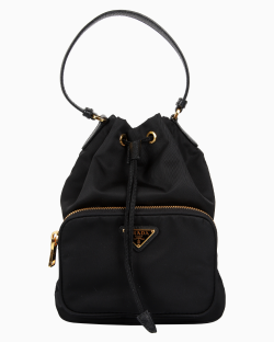 Bolsa Prada Duet Re-Nylon Bucket Preta