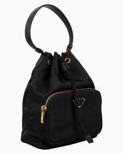 Bolsa Prada Duet Re-Nylon Bucket Preta