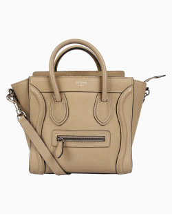 Bolsa Celine Luggage Nano Bege