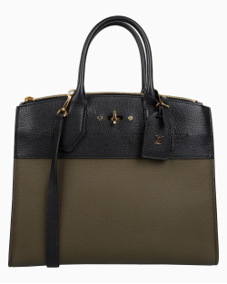 Bolsa Louis Vuitton City Steamer MM Verde e Preta