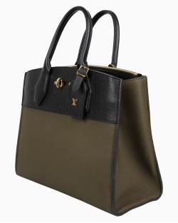Bolsa Louis Vuitton City Steamer MM Verde e Preta