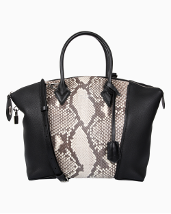 Bolsa Louis Vuitton Soft Lock It PM Python Preta