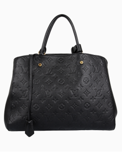 Bolsa Louis Vuitton Montaigne MM Empreinte Preta
