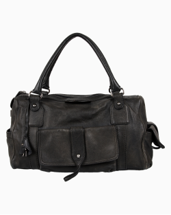 Bolsa TOD'S Vintage Couro Preta