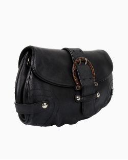 Clutch Ferragamo Couro Preta