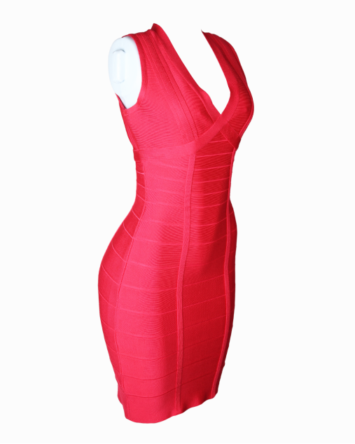 Vestido Herve Leger Original Bandage Rosa Feminino