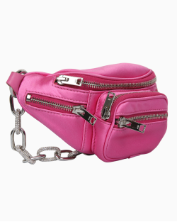 Pochete Alexander Wang Attica Cetim Rosa