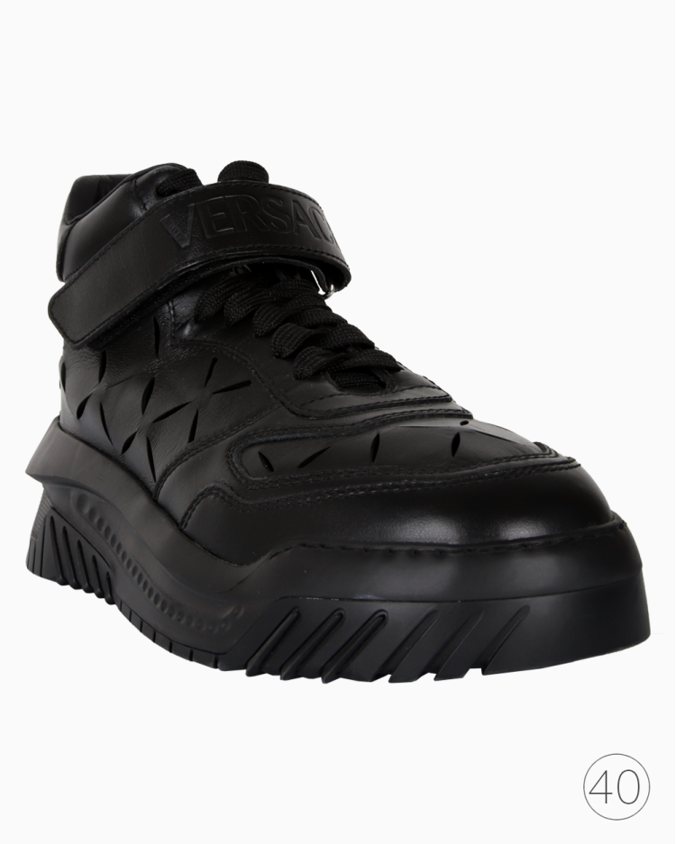 Tênis Versace Original Greca Odissea High-Top Preto Masculino
