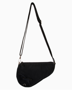 Bolsa Christian Dior Saddle Vintage Preta 