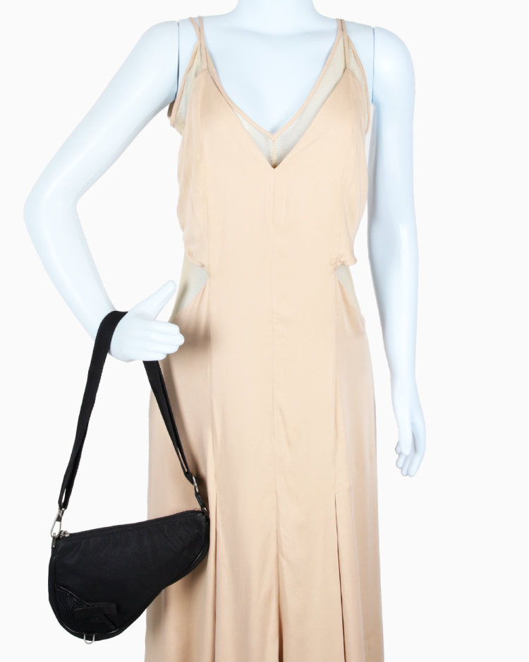 Bolsa Christian Dior Original Saddle Vintage Preta Feminina