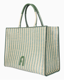 Bolsa Furla Opportunity Raffia Verde