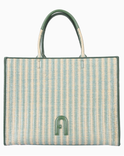 Bolsa Furla Opportunity Raffia Verde