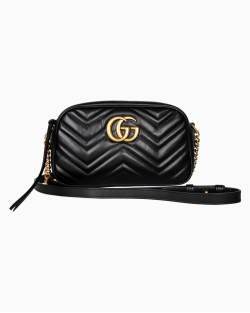Bolsa Gucci Marmont GG Preta