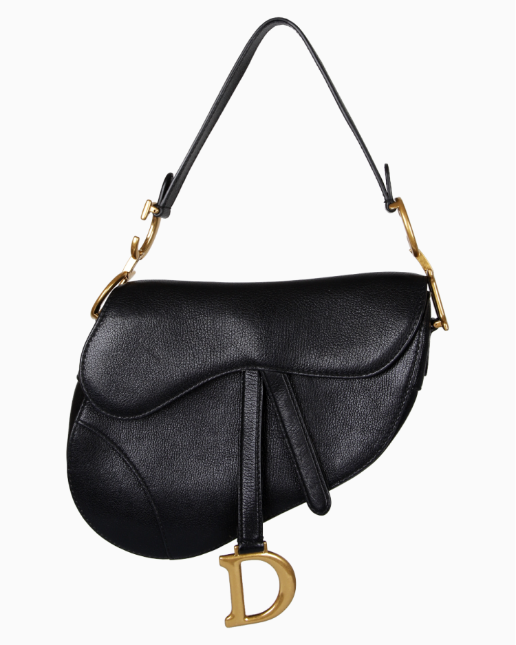 Bolsa Dior Original Saddle Preta Feminina