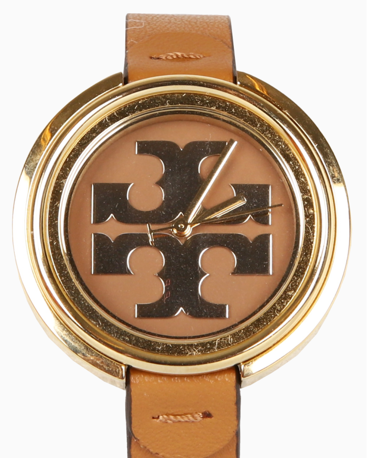 時計 TORY BURCH Relógio Tory Burch Original Miller Marrom Feminino