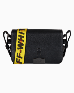 Bolsa Off-White Diag Mini Flap Preta
