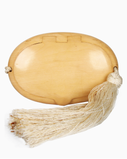 Clutch Fendi Wood Vintage Bege