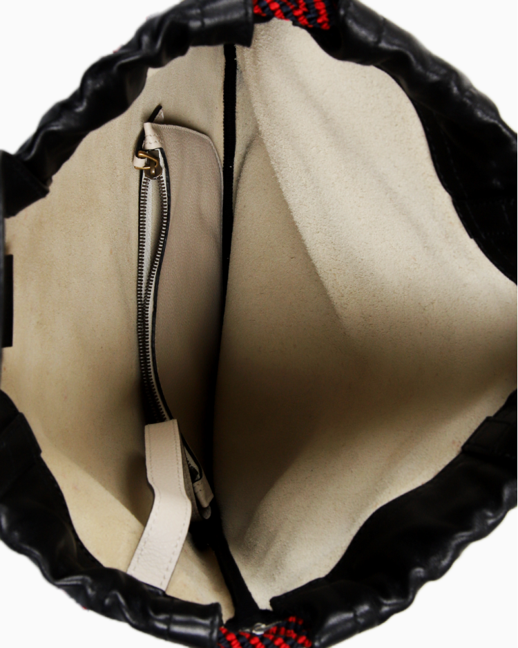 Mochila Gucci Original Drawstring Off-White Feminina