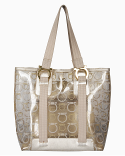 Bolsa Ferragamo Gancini Dourada