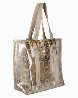 Bolsa Ferragamo Gancini Dourada
