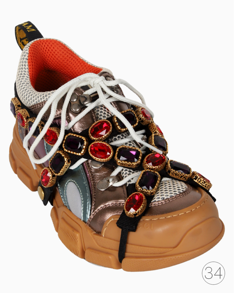 Tênis Gucci X SEGA Original Flashtrek Colorido Feminino