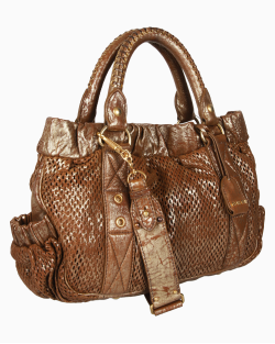 Bolsa Miu Miu Couro Dourado