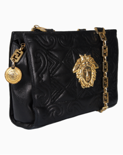 Bolsa Versace Greca Preta
