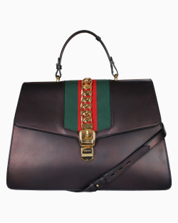 Bolsa Gucci Sylvie Maxi Preto