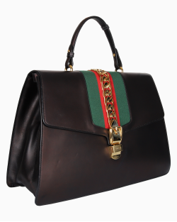 Bolsa Gucci Sylvie Maxi Preto
