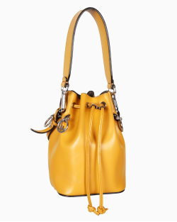Bolsa Fendi Bucket Mon Tresor Mini Amarela