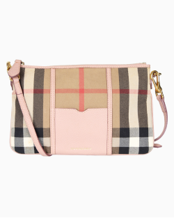 Bolsa Burberry House Check Peyton Rosa