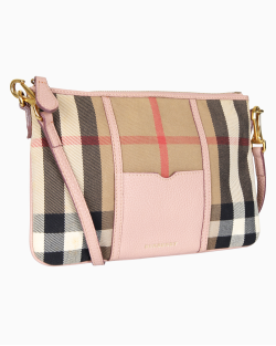Bolsa Burberry House Check Peyton Rosa