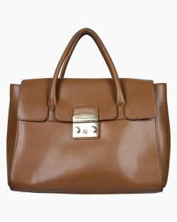 Bolsa Furla Couro Bege