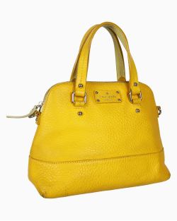 Bolsa Kate Spade Couro Amarela