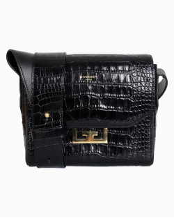 Bolsa Givenchy Crocodile Embossed Preta