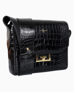 Bolsa Givenchy Crocodile Embossed Preta