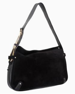 Bolsa Salvatore Ferragamo Camurça Preta