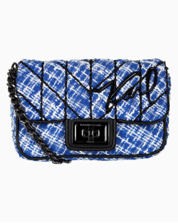 Bolsa Karl Lagerfeld Tricot Azul