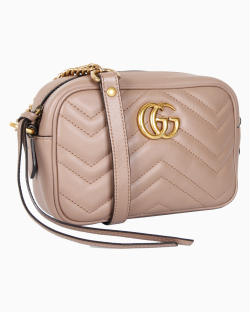 Bolsa Gucci Tiracolo GG Marmont Bege