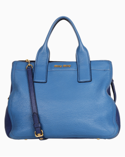 Bolsa Miu Miu Couro Azul