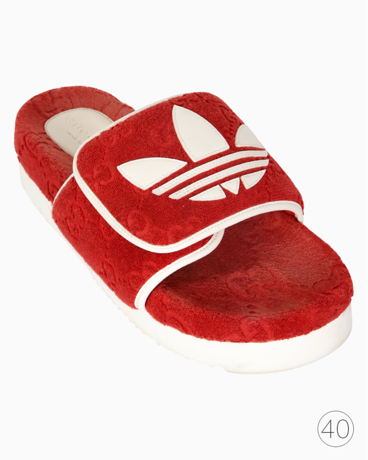 Plataforma Adidas x Gucci Original GG Vermelha Feminina