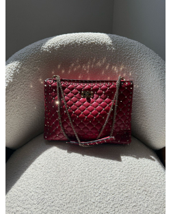 Bolsa Valentino Borse Rockstud Spike Vermelha 