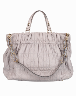 Bolsa Christian Dior Delices Cannage Lambskin Cinza