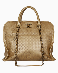 Bolsa Chanel Up The Air Tote Dourada